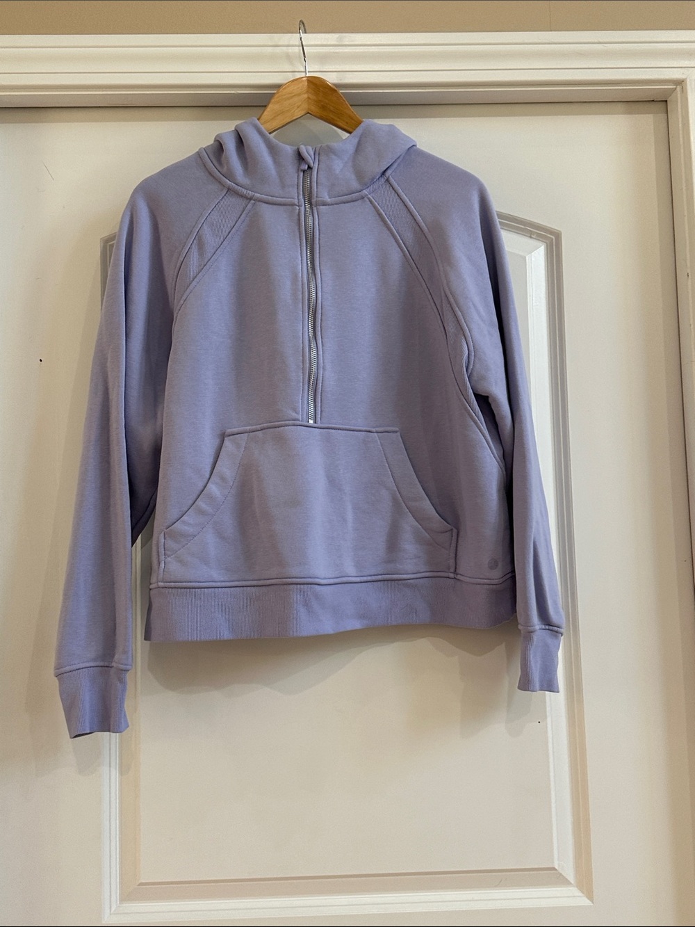 Danskin Lavender Half-Zip Crewneck Hoodie Sweater